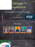 Presentation On Introduction To Communication