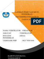 Laporan Tim Verifikator Daerah