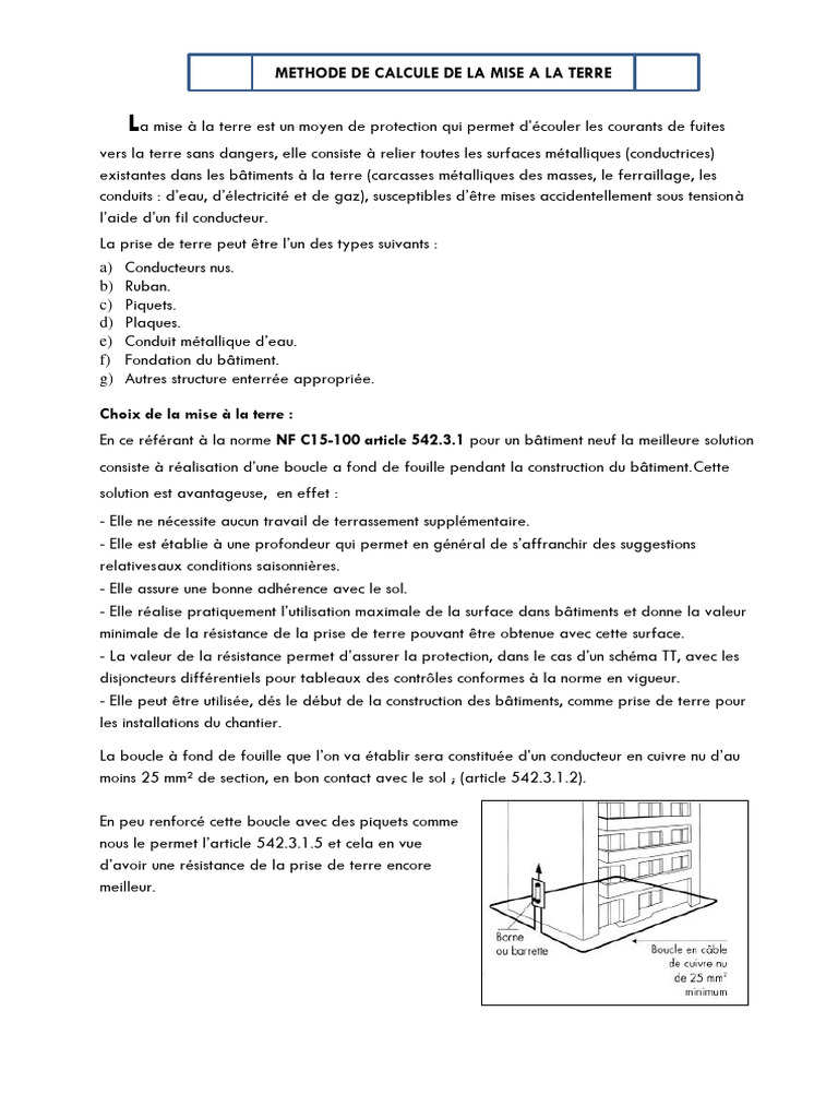 Boucle de Terre en Fond de Fouille PDF Maison et jardin — free download