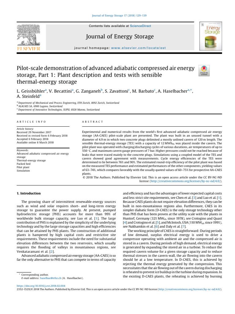 Journal of Energy Storage | Download Free PDF | Energy Storage ...