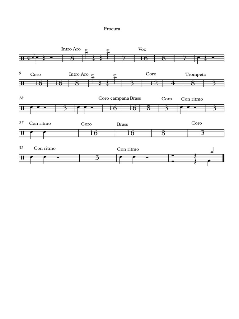 El Ritmo de Mi Corazon - Partitura Completa | PDF
