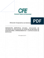 Disp Especifica DCA-002. - Aplicacion de Criterios para Evaluar Ofertas