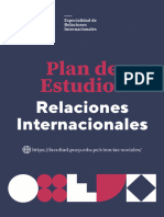 Plan de Estudios Relaciones Internacionales 14092023