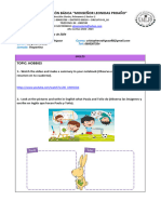 Actividades Inglés 4to Miercoles 17 de Enero de 2024