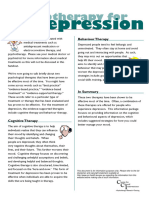 Depression Information Sheet - 03 - Psychotherapy For Depression