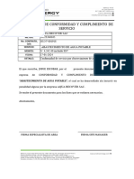 Conformidad de Servicio C y C Orden - (Editable) ..