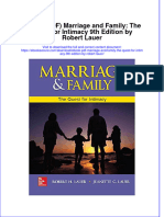 Full Download Ebook PDF Marriage and Family The Quest For Intimacy 9th Edition by Robert Lauer PDF