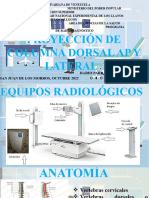 Proyeccion Columna Dorsal AP y Lateral