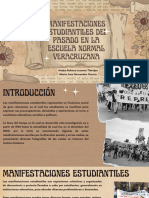 Presentación de Manifestaciones Estudiantiles