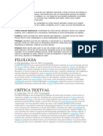 Dicionario de Termos Da Critica Textual e Da Filologia