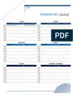 Calendario de Citas de Esferas Azules