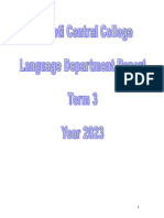English Department Report - Term 3-2023-DCC