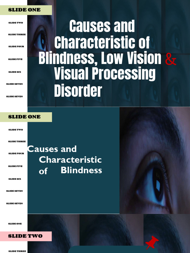 Causes and Characteristics of Blindness, Low Vision, and Visual