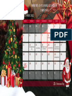 Christmas December Monthly Calendar