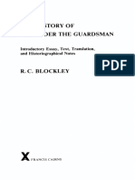 1985 The History of Menander The Guardsman - Introductory Essay Text Translation by Blockley S