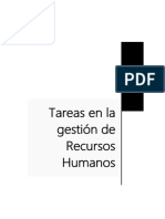 Tareas en La Gestion de Recursos Humanos