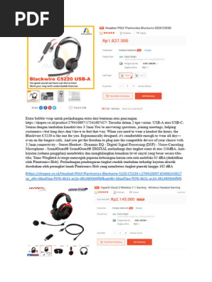 Headset PLP
