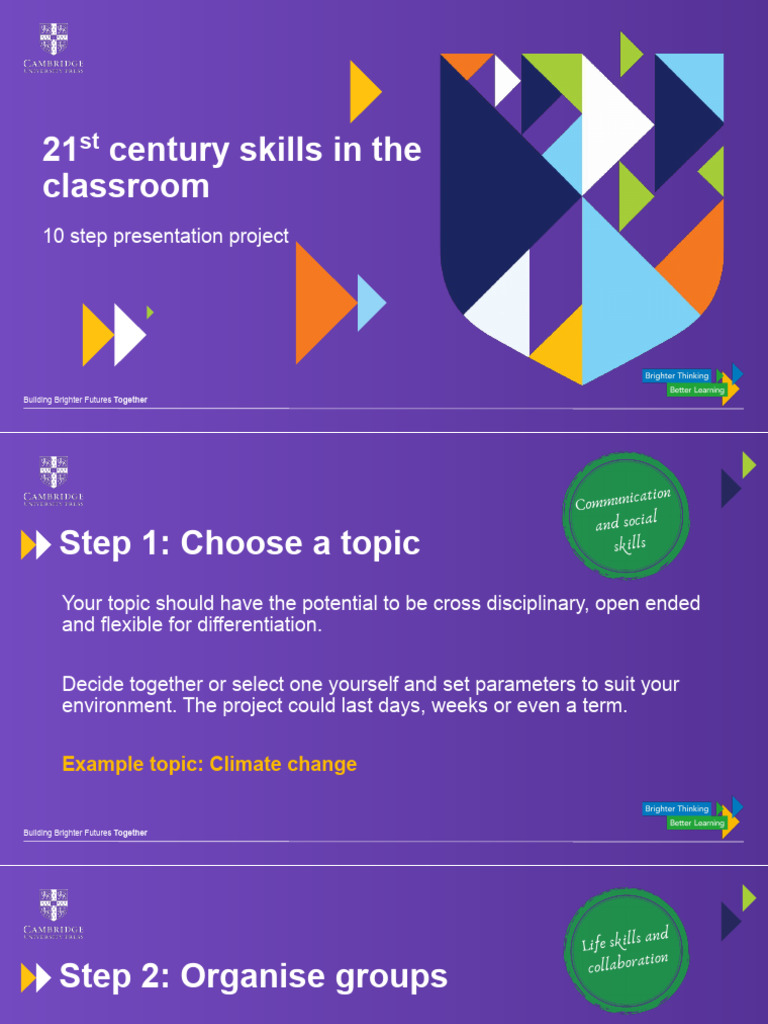 Slides For Steps 21st Century Skills | PDF | Learning | Collaboration