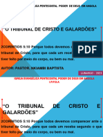 Apresentação O TRIBUNAL DE CRISTO E OS GALARDÕES 28072023