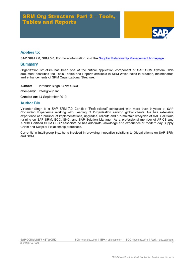 Org SRM | PDF | Supply Chain Management | Information Technology Management