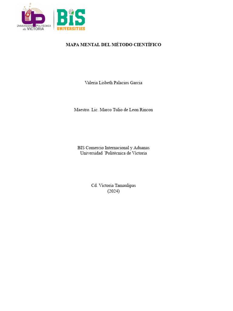 Mapa Mental Metodo Cientifico Pdf