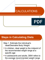 Dietary Calculations