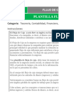 Plantilla Flujo de Caja