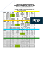 Jadwal Pelajaran Kelas 1 - Kelas 6 2023 2024