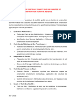 Procédure de Contrôle Qualité Sur Un Chantier de Construction de Route Revêtue