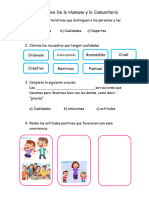 Examen de Lo Humano y Lo Comunitario