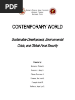 UNIT 6 Environmental Crisis Sustainable Development and Global Food Security