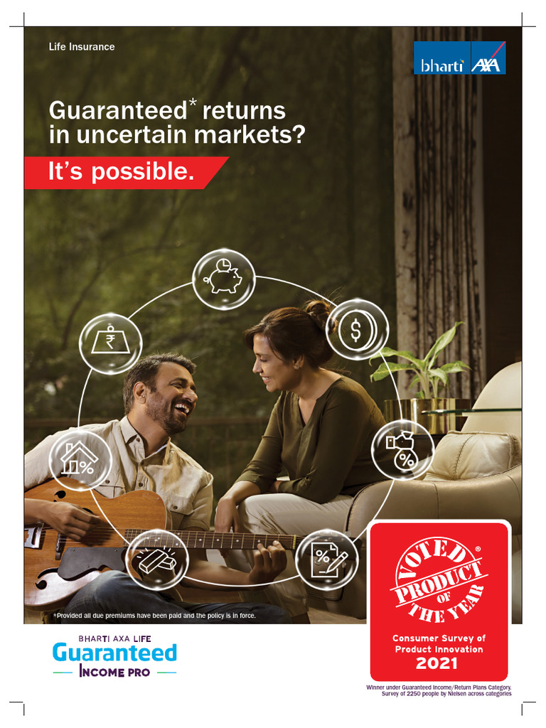 Bharti AXA Guaranteed Income Pro Plan | PDF | Insurance | Present Value