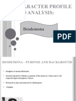 Character Profile and Analysis - Desdemona