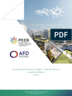 PEEB_Eco-matériaux locaux au Niger – Etat des lieux et recommandations