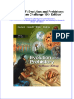 Ebook PDF Evolution and Prehistory The Human Challenge 10th Edition