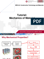 Week 9. Tutorial - Mechanics of Material