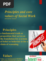 Principles and Values of Social Work