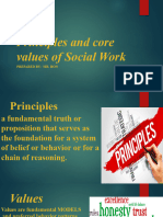 Principles and Values of Social Work