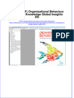 Full Download Ebook PDF Organisational Behaviour Emerging Knowledge Global Insights 5th PDF