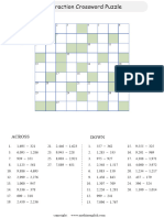 11 Subtract - Crossword