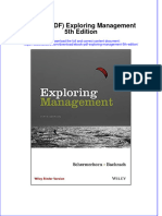 Full Download Ebook PDF Exploring Management 5th Edition PDF