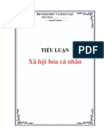 TIỂU LUẬN - Xã hội hóa cá nhân - 733402