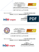 Brigada Certification High School