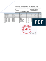 SOGOO Packing List - Customs Clearance 1205