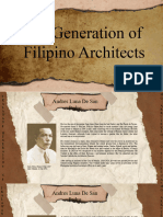 2nd Generation of Filipino Architects