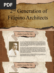 2nd Generation of Filipino Architects