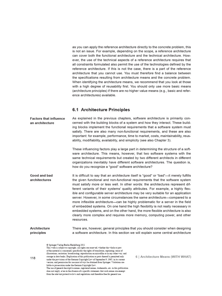 Architecture Principles Overview | PDF