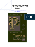 Full Download Ebook PDF Perrines Literature Structure Sound and Sense 13th Edition PDF