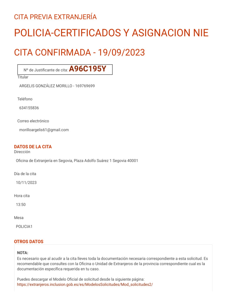 Proceso Automático para La Solicitud de Cita Previa | PDF | Ciencias ...
