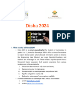 Disha 2024 FAQ